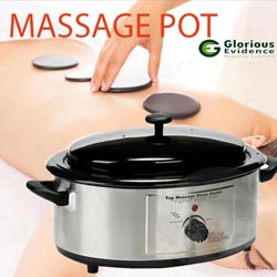 massage stone heating pot