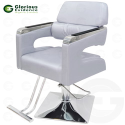 salon chair h117 (silver)